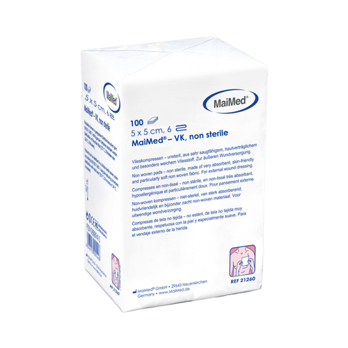 Vlieskompressen 5x5cm 6-Fach Unsteril 100 St MaiMed bei onfy.de kaufen 01280088