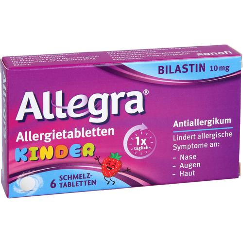 Allegra Allergietabletten Kinder 10 mg Schmelztabl 6 St A. Nattermann & Cie bei onfy.de kaufen 18878878