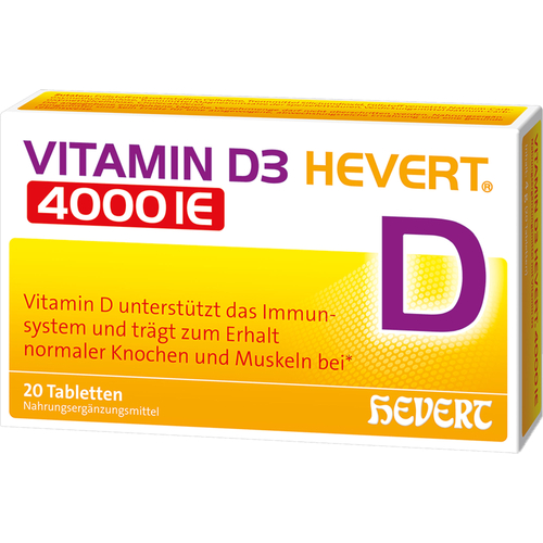 Vitamin D3 Hevert 4000 Ie 20 St Hevert-Arzneimittel bei onfy.de kaufen 19903325