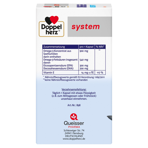 Doppelherz Omega-3 Konzentrat System 60 St Queisser Pharma bei onfy.de kaufen 06132731