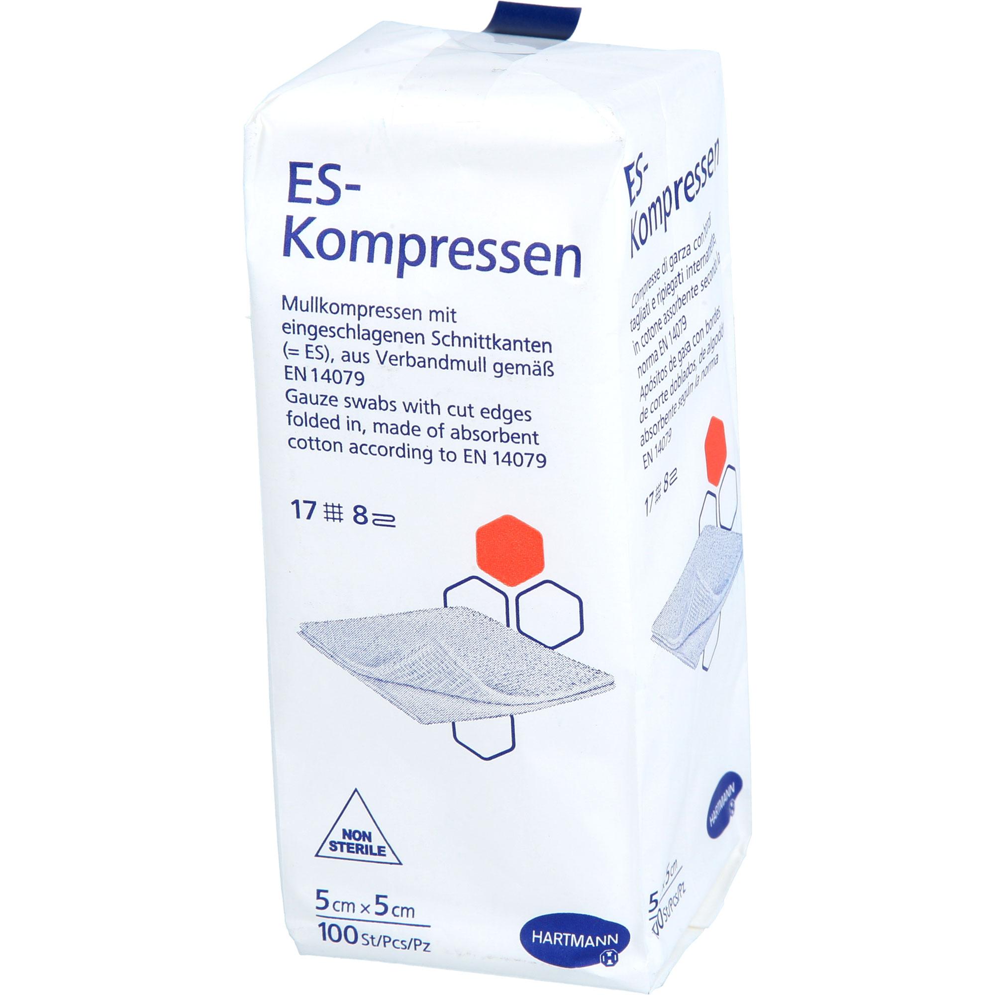 Es-Kompressen Unsteril 5x5 cm 8Fach 100 St Medi-Spezial bei onfy.de kaufen 19769832