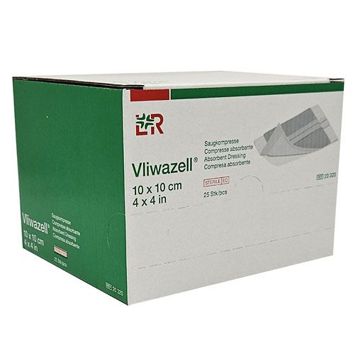 Vliwazell Saugkompressen Steril 10x10 cm null