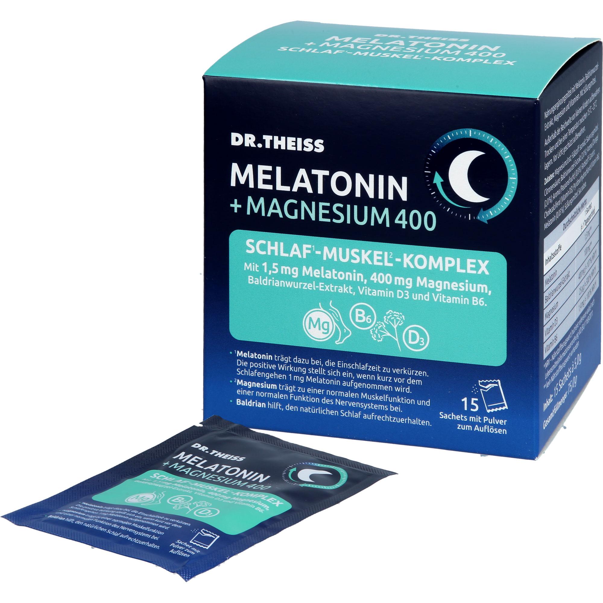Dr. Theiss Melatonin+magn.400 Schlaf-Muskel-Kompl. 15x5 g Dr. Theiss Naturwaren bei onfy.de kaufen 19868913
