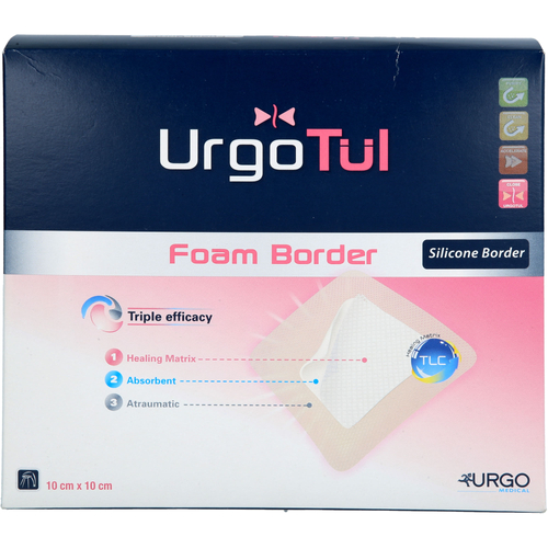 Urgotül Foam Border 10x10 cm Verband 10 St B2B Medical bei onfy.de kaufen 16700751