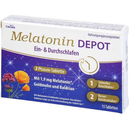 Melatonin Depot ein- & Durchschlaf-Tabletten 15 St Pharma Peter bei onfy.de kaufen 19264345