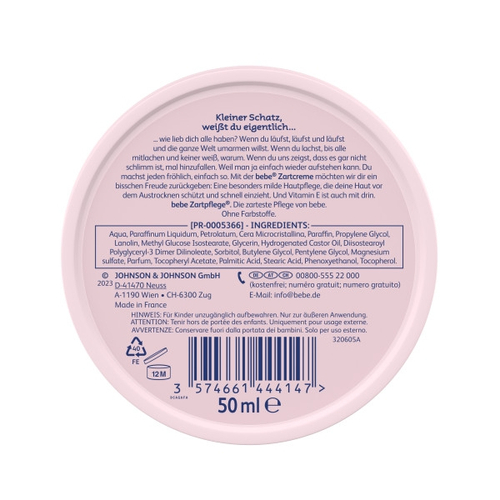 Bebe Zartpflege Zartcreme 50 ml Kenvue Germany GmbH (Mass) bei onfy.de kaufen 11212952