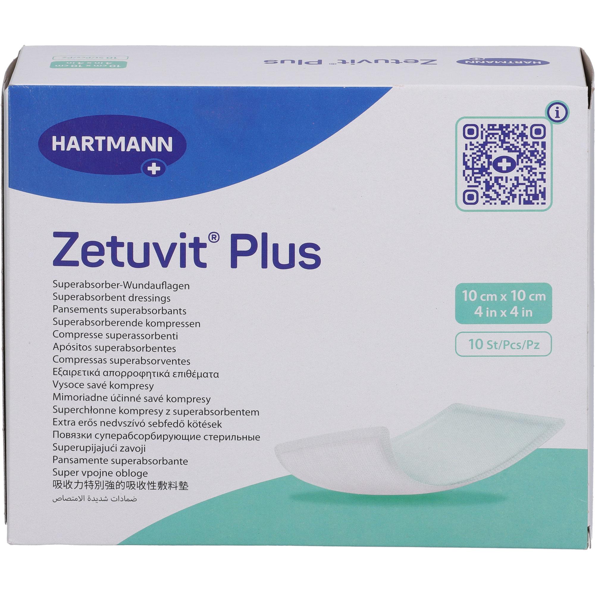 Zetuvit Plus Extrastarke Saugkompr.steril 10x10 cm null