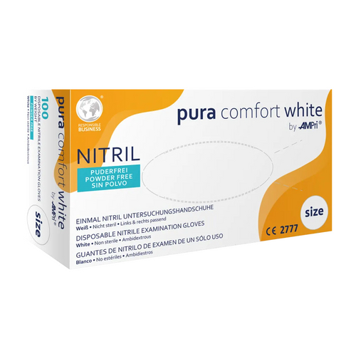 Pura Comfort Nitril Puderfrei Weiß Größe S 100 St AMPri Handelsgesellschaft bei onfy.de kaufen 13511363