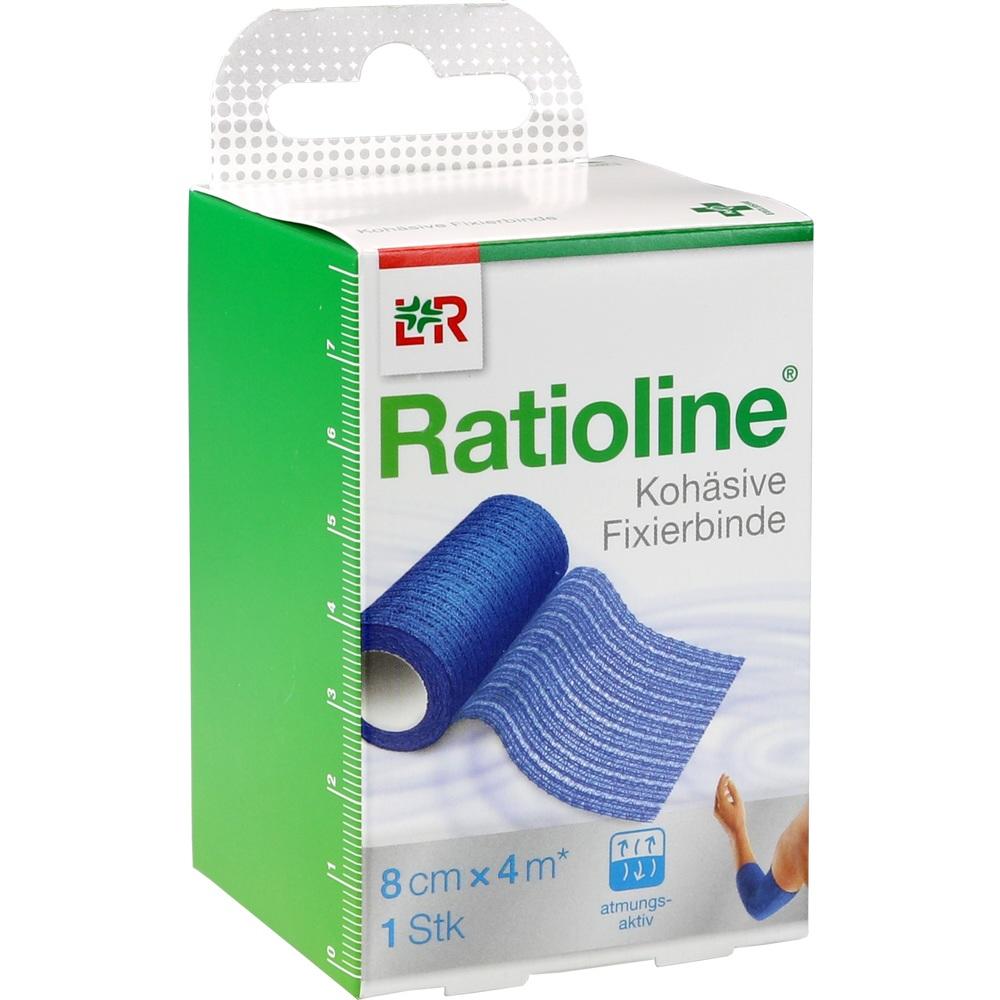 Ratioline Acute Fixierbinde Kohäsiv 8cmx4M Blau
