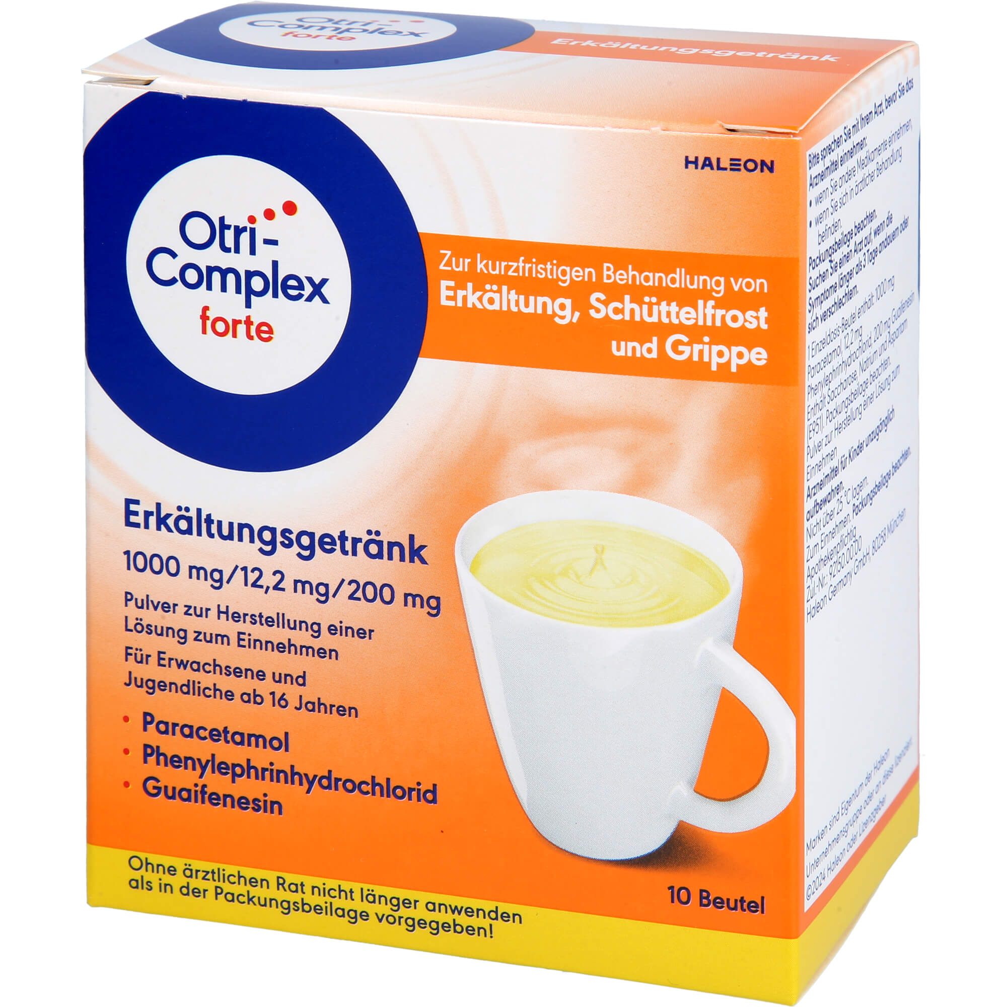 Otricomplex Forte Erkältungsgetränk1000/12.2/200mg 10 St Haleon Germany bei onfy.de kaufen 19077809