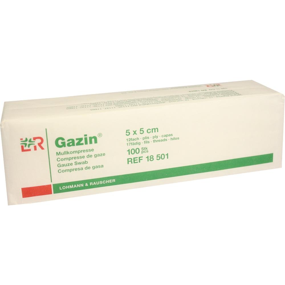 Gazin Kompresse 5x5cm 12Fach Op