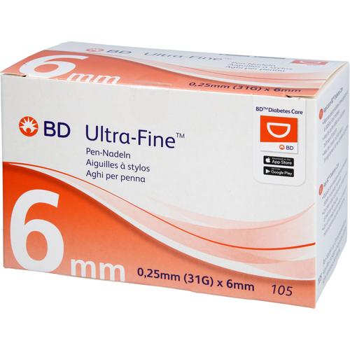 Bd Ultra-Fine Pen-Nadeln 6 Mm 31 G 0.25 Mm 105 St ToValCare bei onfy.de kaufen 20059308