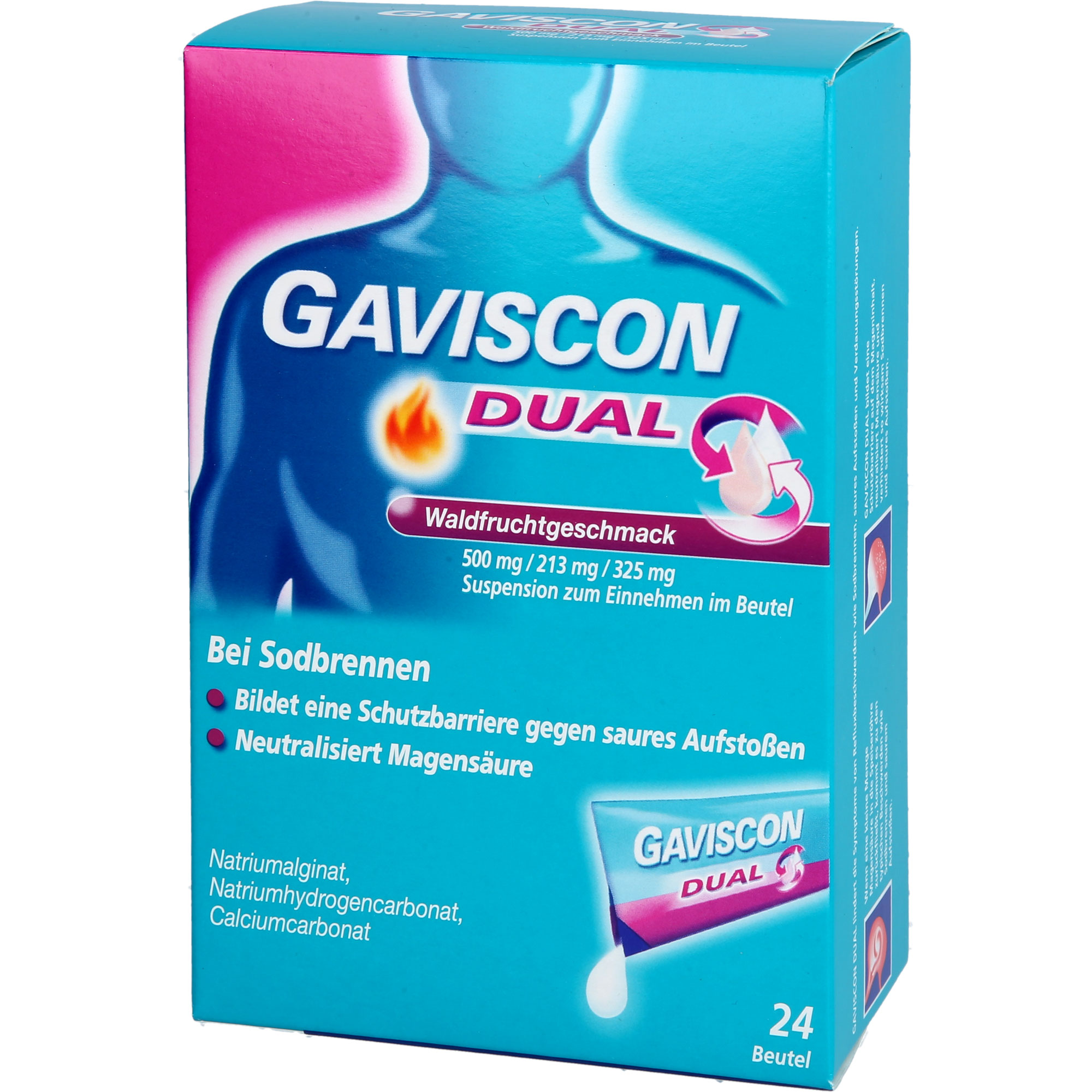 Gaviscon Dual Waldfrucht 500 mg/213 mg/325 mg 24x10 ml Reckitt Benckiser Deutschland bei onfy.de kaufen 20033094