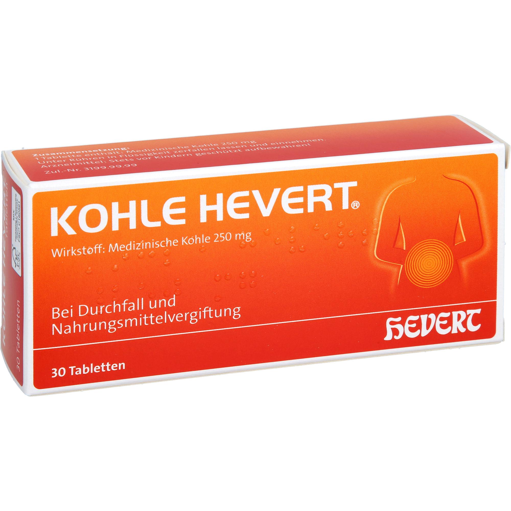 Kohle Hevert 30 St Hevert-Arzneimittel bei onfy.de kaufen 19428491