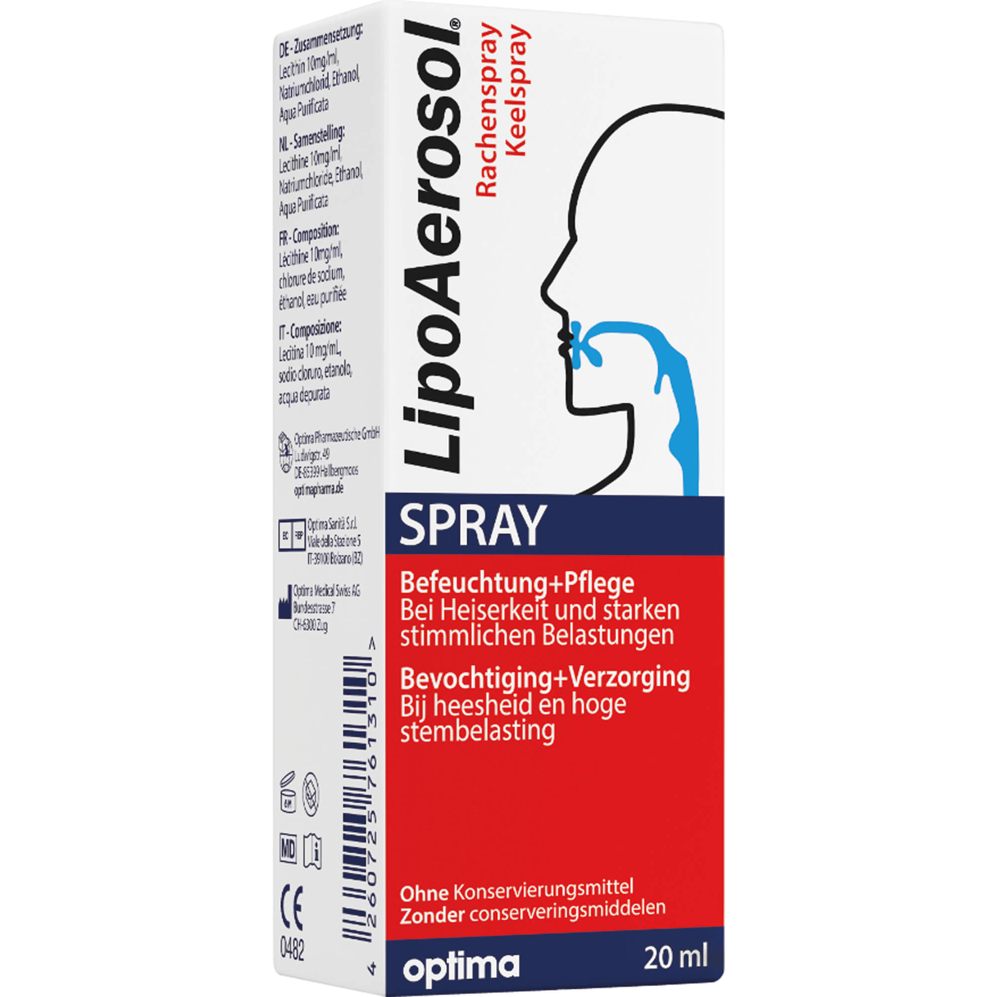 Lipoaerosol Spray 20 ml OPTIMA Pharmazeutische bei onfy.de kaufen 19152445