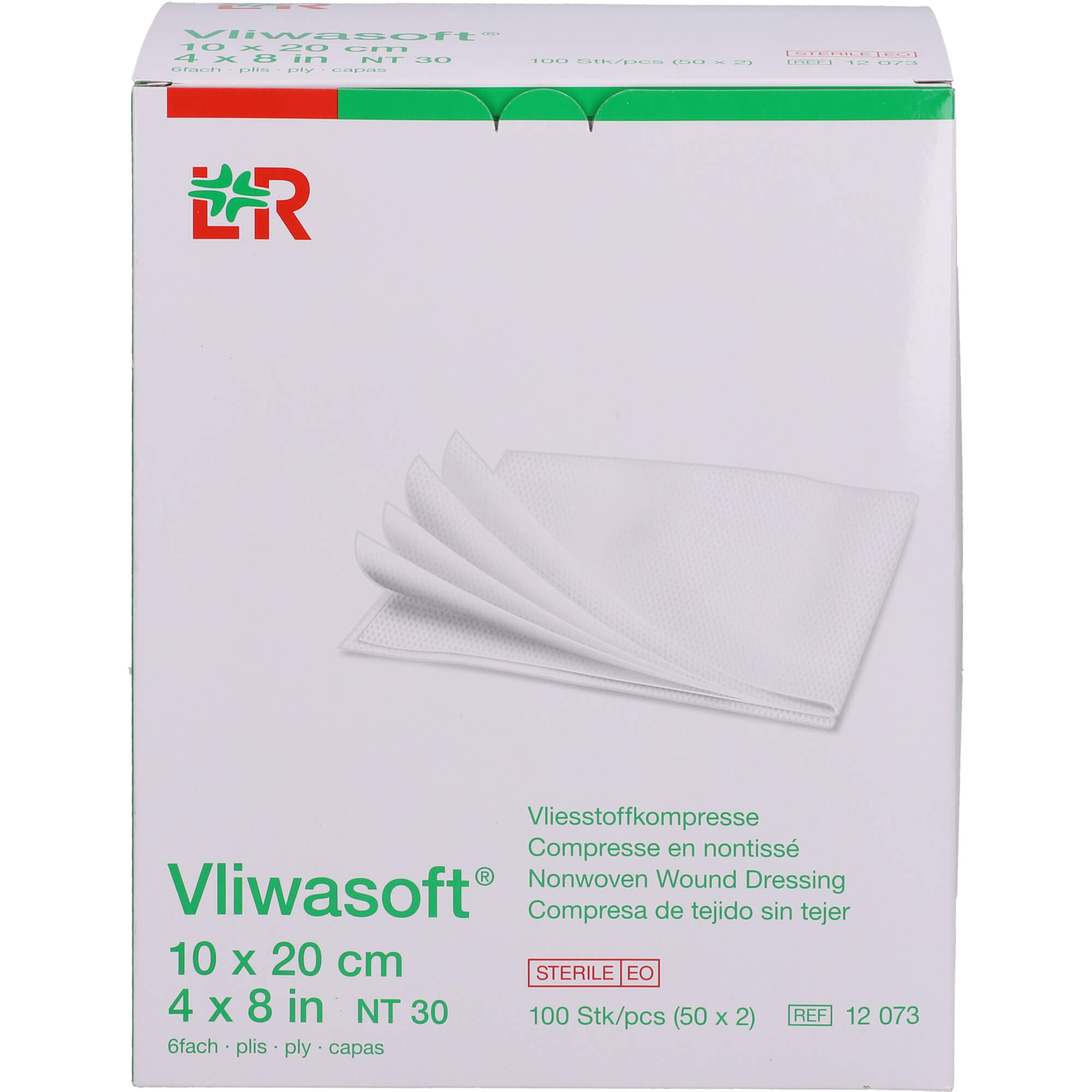 Vliwasoft 10x20 Vlieskompresse Steril