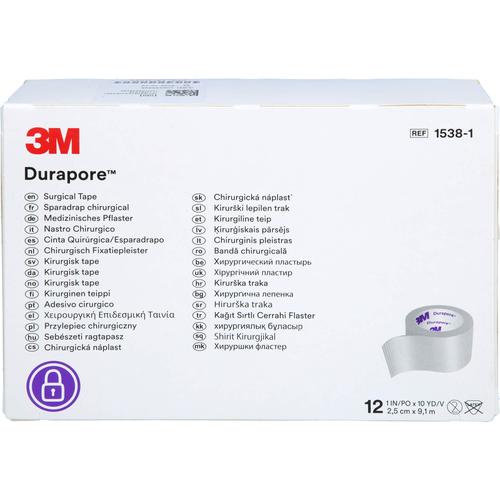 Durapore Silkpflaster 2.5 cmx9.1 M Rolle 12 St 1001 Artikel Medical bei onfy.de kaufen 18731253