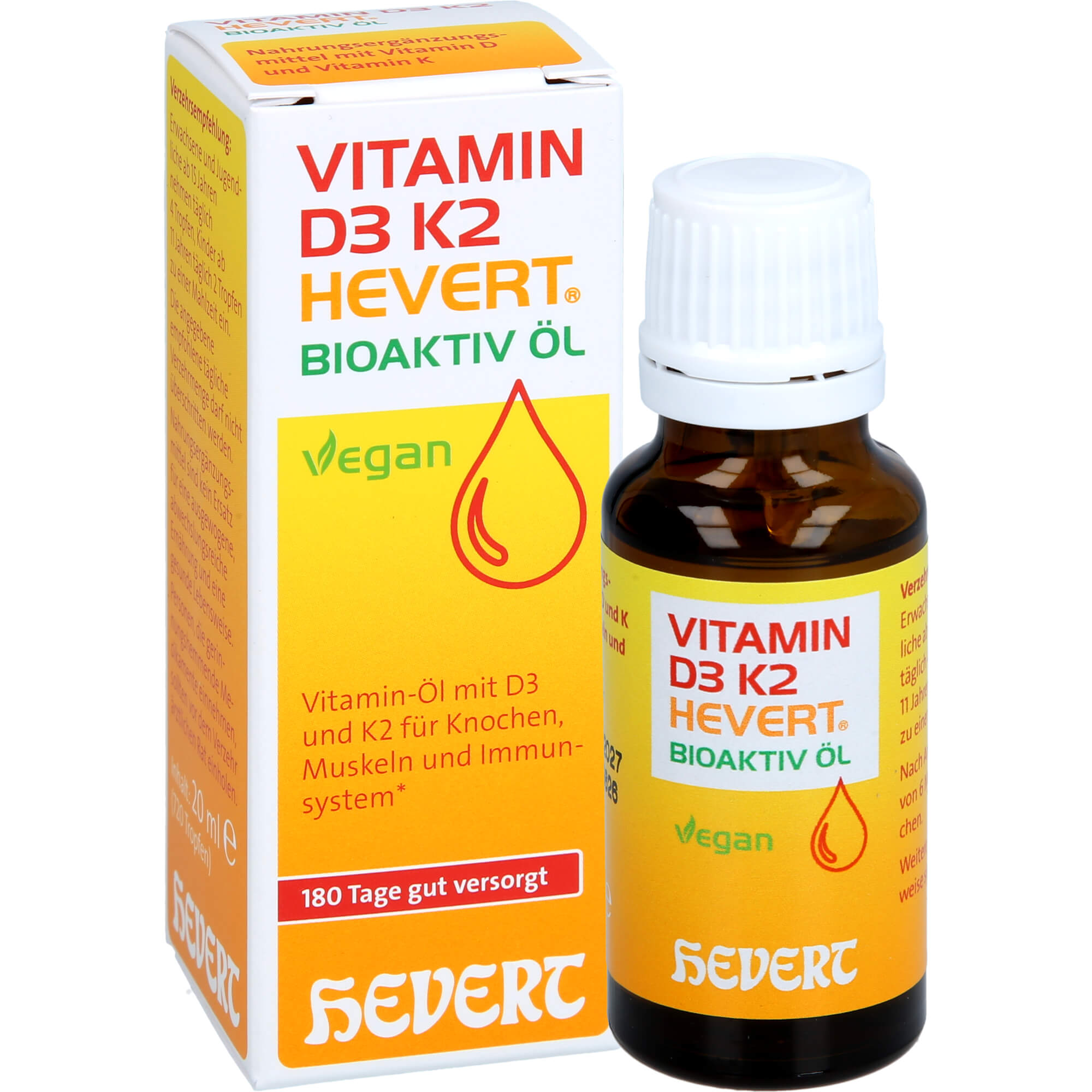 Vitamin D3 K2 Hevert Bioaktiv Öl 20 ml Hevert-Arzneimittel bei onfy.de kaufen 19264351
