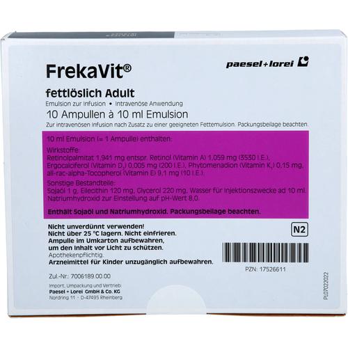 Frekavit Fettlöslich Adult 10x10 ml Paesel + Lorei bei onfy.de kaufen 17526611