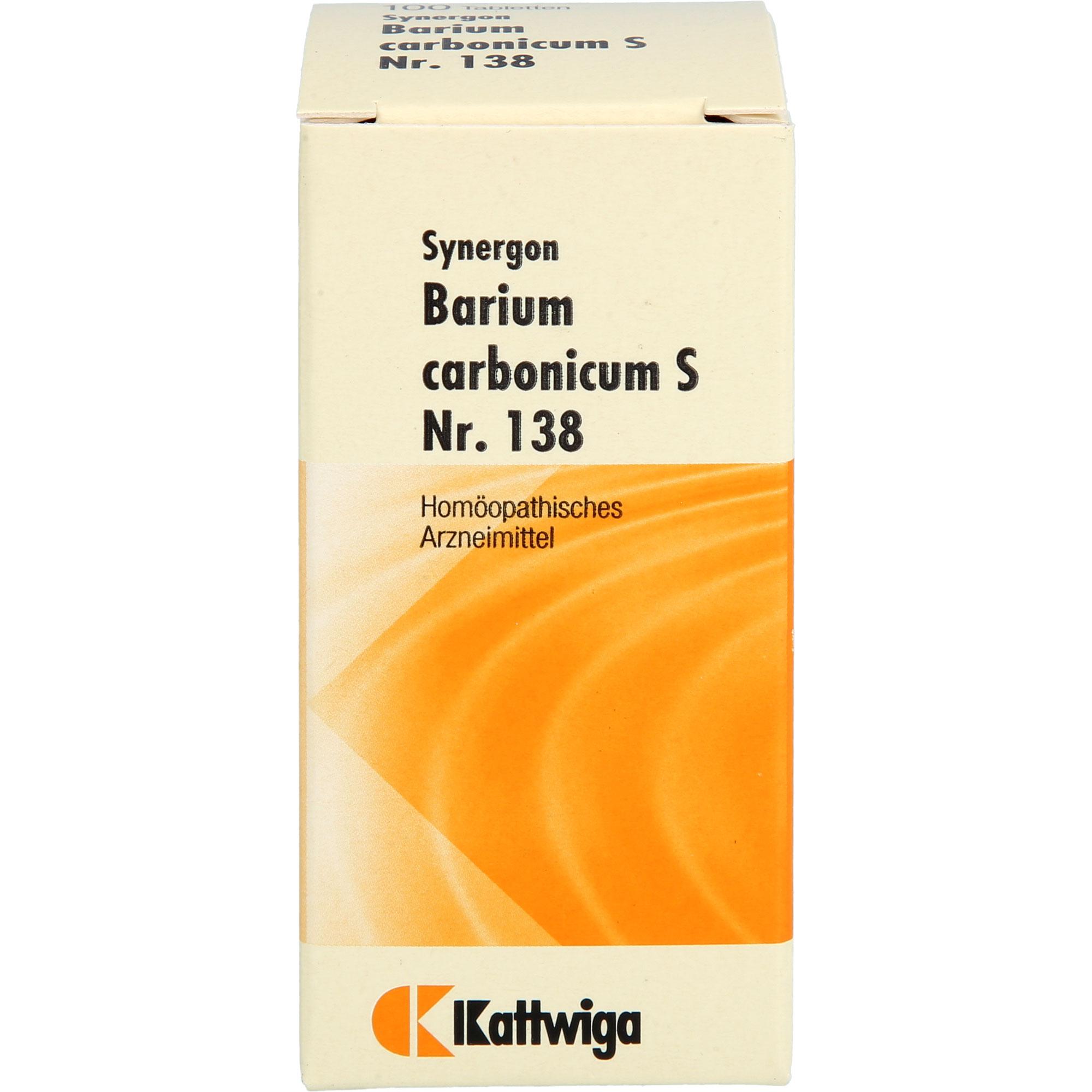 Synergon Barium Carbonicum S Nr. 138 100 St Kattwiga Arzneimittel bei onfy.de kaufen 18387382