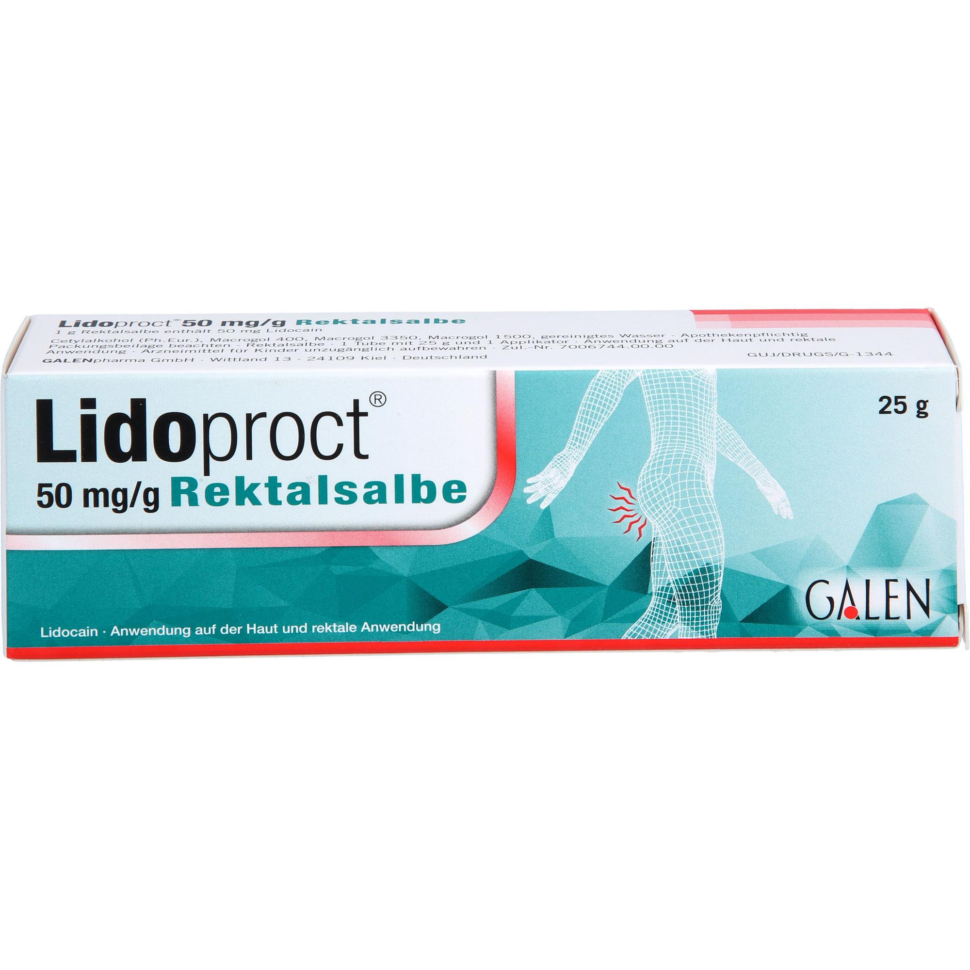 Lidoproct 50 mg/G Rektalsalbe null