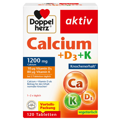 Doppelherz Calcium + D3 + K 120 St Queisser Pharma bei onfy.de kaufen 18114684