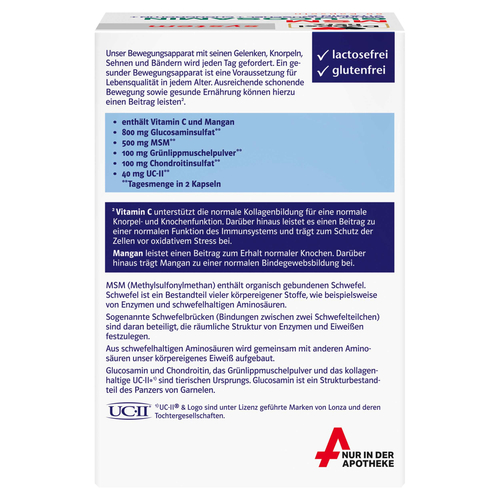 DOPPELHERZ MSM Glucosamin system Kapseln 60 St  60 St Queisser Pharma bei onfy.de kaufen 17974290