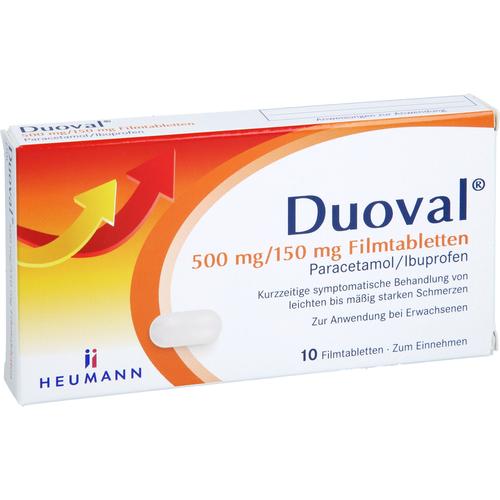 Duoval 500 mg /150 mg Filmtabletten 10 St HEUMANN PHARMA GmbH & Co. Generica bei onfy.de kaufen 19203125
