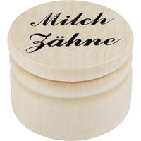 Milchzahndose Holz 3.5cm