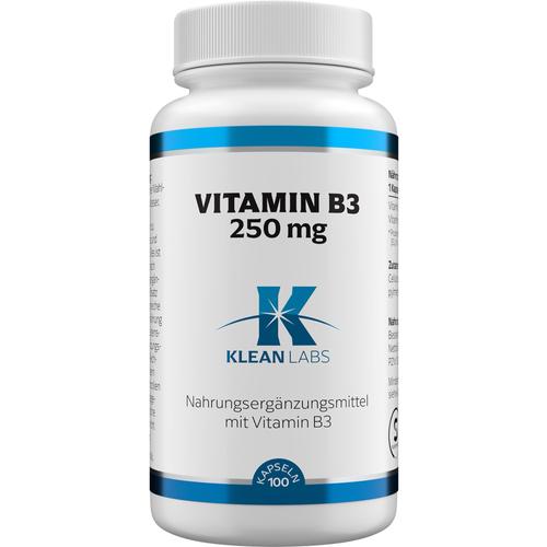 Vitamin B3 250 mg Klean Labs 100 St Supplementa bei onfy.de kaufen 19246933