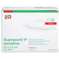 Suprasorb P 7.5x7.5cm Sensitiv Border null