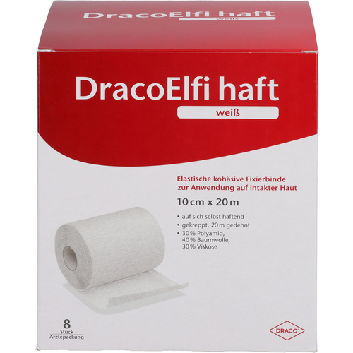 Dracoelfi Haft Weiß Fixierbinde 10 cmx20 M 8 St Dr. Ausbüttel bei onfy.de kaufen 19136340