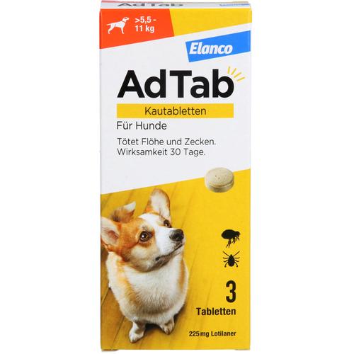 Adtab 225mg Hund 5.5-11kg 3 St Elanco Deutschland Gmbh bei onfy.de kaufen 18752657