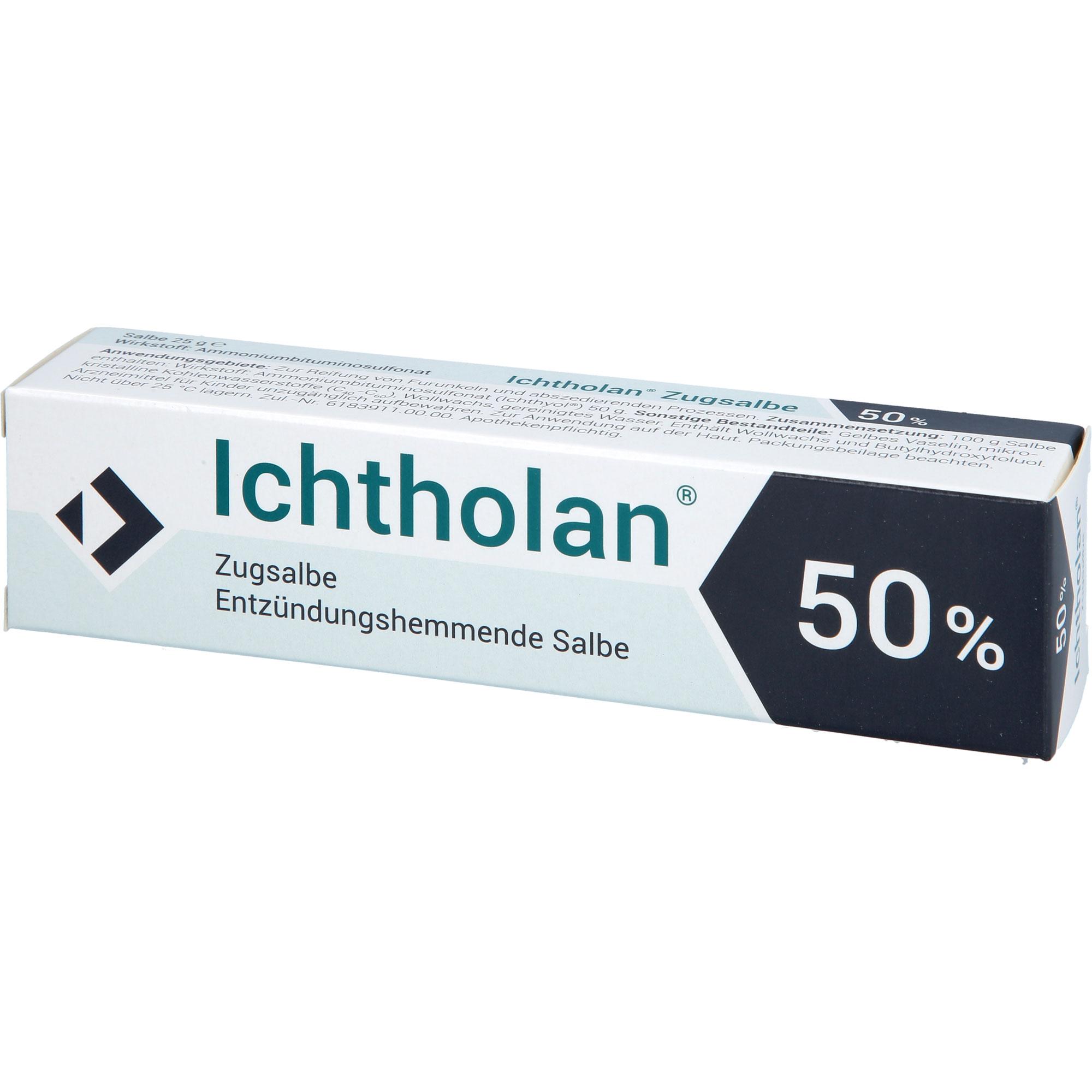 Ichtholan Zugsalbe 50% 25 g Ichthyol-Gesellschaft Cordes Hermanni bei onfy.de kaufen 19093978
