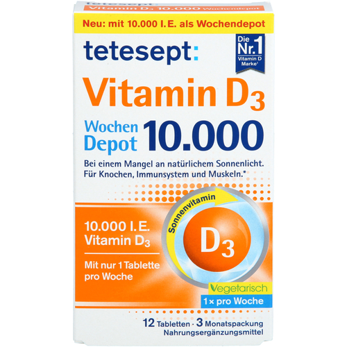 Tetesept Vitamin D3 10000 12 St Merz Consumer Care bei onfy.de kaufen 19402445