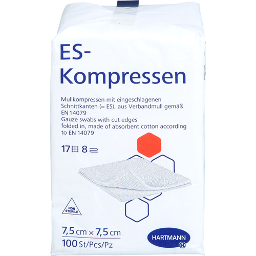 Es-Kompressen Unsteril 7.5x7.5 cm 8Fach 100 St Param bei onfy.de kaufen 20025605