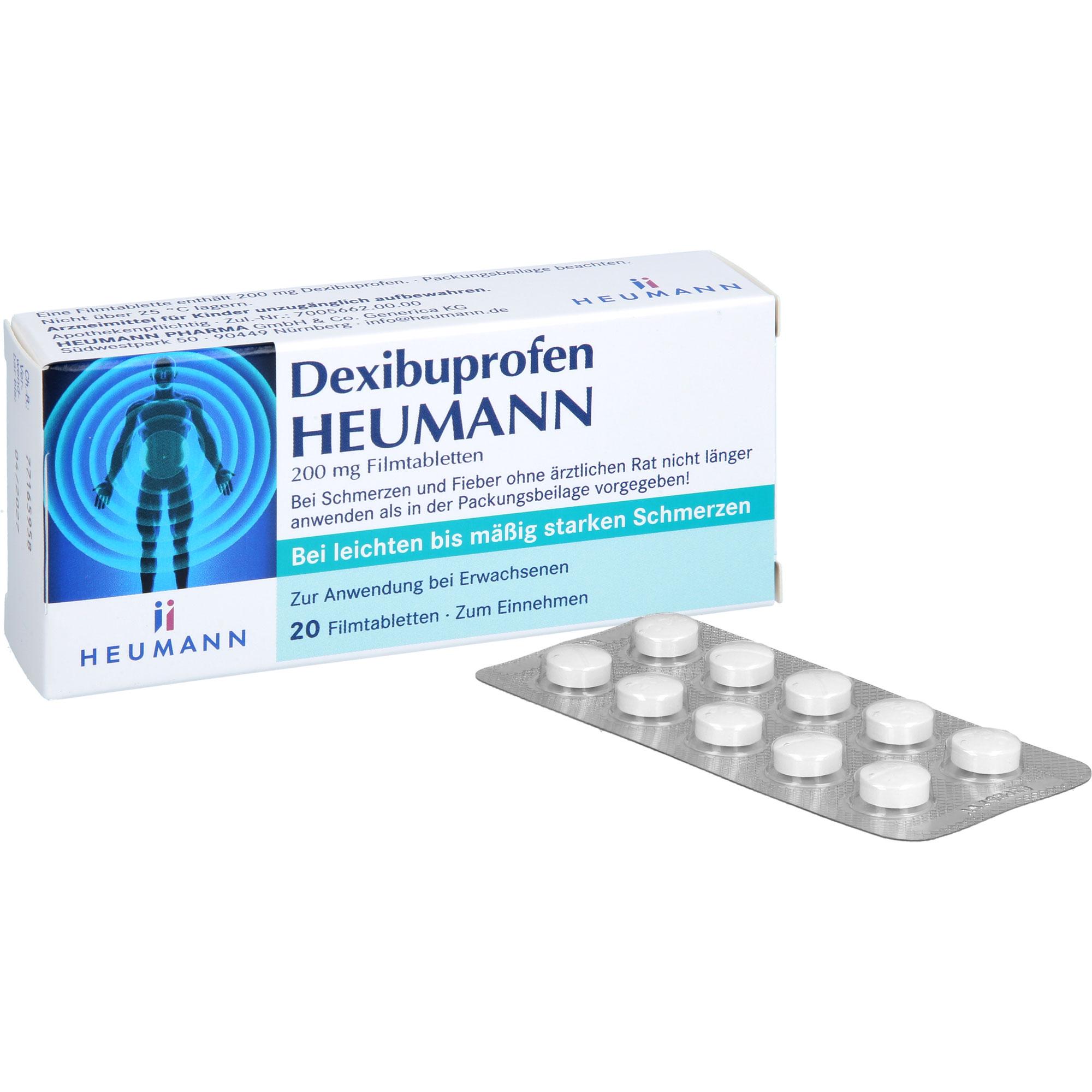 Dexibuprofen Heumann 200 mg Filmtabletten 20 St HEUMANN PHARMA GmbH & Co. Generica bei onfy.de kaufen 18849150