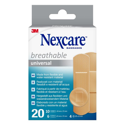Nexcare Breathable Universal Pflaster 3 Größen 20 St 3M Deutschland bei onfy.de kaufen 16319146