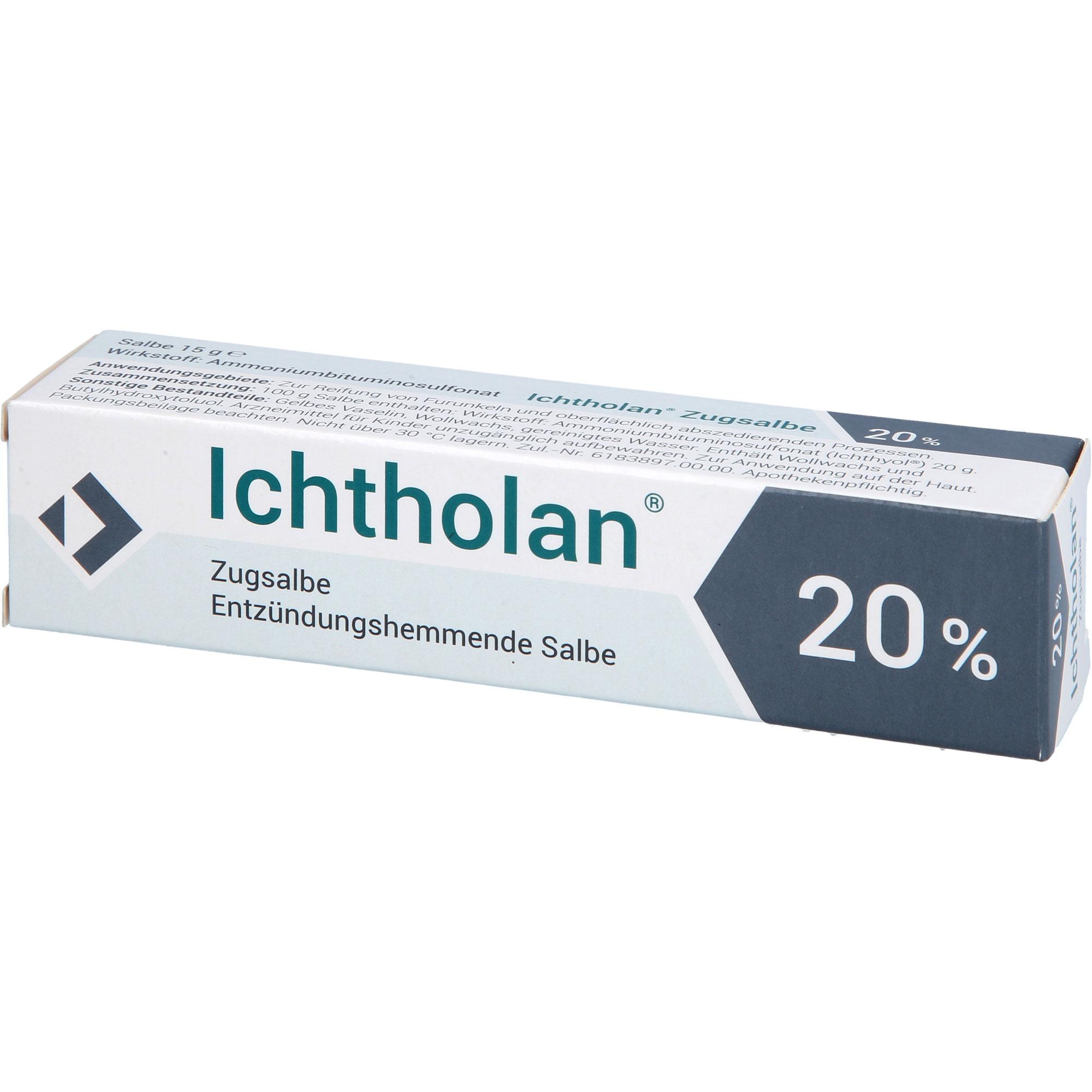 Ichtholan Zugsalbe 20% 15 g Ichthyol-Gesellschaft Cordes Hermanni bei onfy.de kaufen 19099225