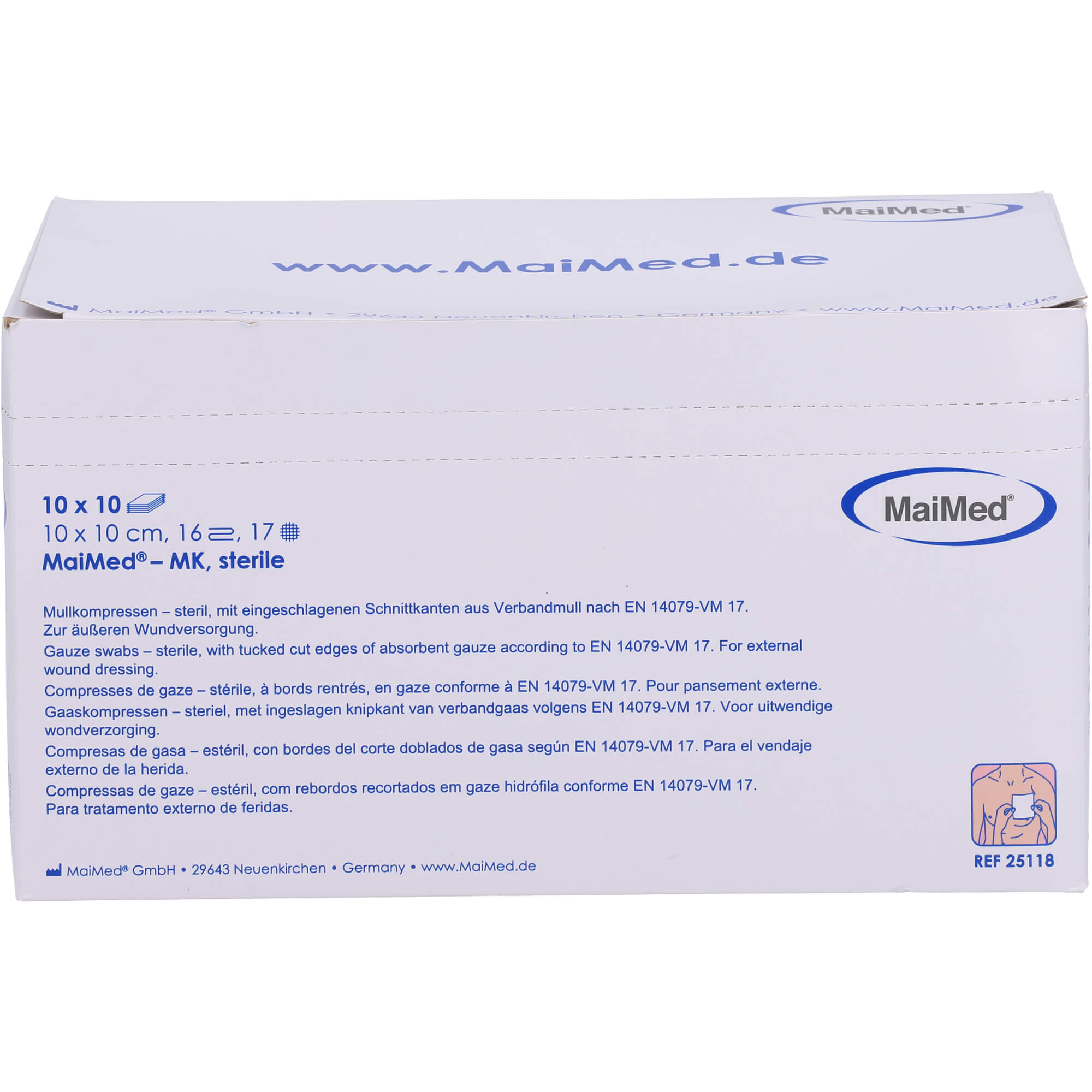 Maimed-Mk-Steril 10x10cm 16-F. Box null