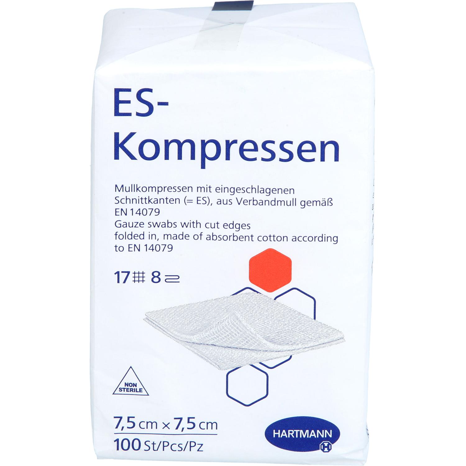 Es-Kompressen Unsteril 7.5x7.5 cm 8Fach 100 St Avitamed bei onfy.de kaufen 19469455