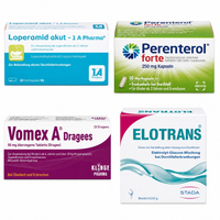 Loperamid Akut-1A 10 St + Elotrans 10 St + Perenterol forte 250 mg 10 St + Vomex A 50 mg 20 St 2000000000480