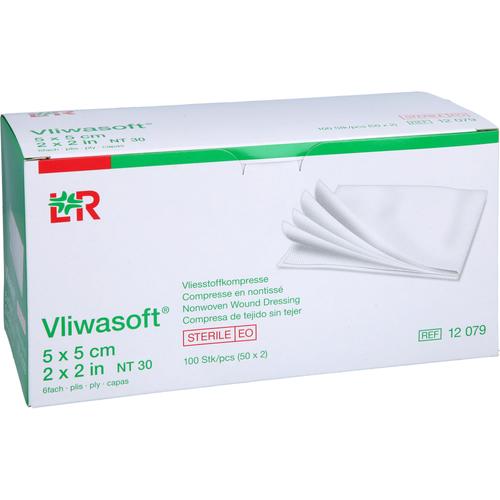 Vliwasoft Vlieskompressen Steril 5x5 cm 6L. 50x2 St Crosp Medical bei onfy.de kaufen 19377167