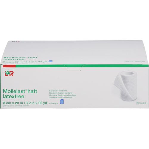Mollelast Haft Binden Latexfrei 8 cmx20 M Blau 6 St 1001 Artikel Medical bei onfy.de kaufen 15430640