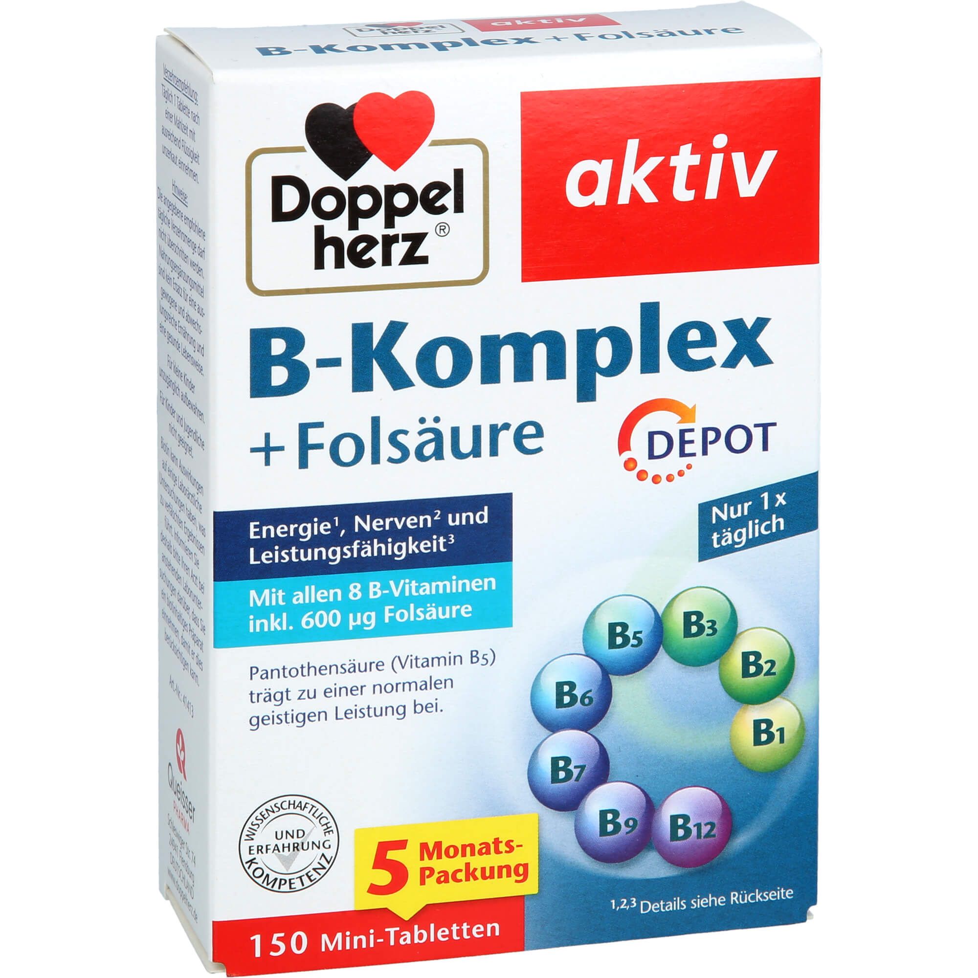 Doppelherz B-Komplex+folsäure 150 St Queisser Pharma bei onfy.de kaufen 19288541
