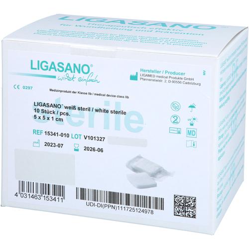 Ligasano Weiß Verband 1x5x5 cm Steril 10 St EurimPharm Arzneimittel bei onfy.de kaufen 19103895
