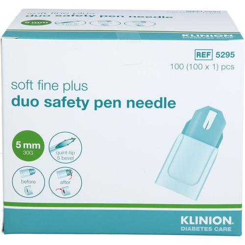 Klinion Soft Fine Plus Duosafety Penneedle 30G 5Mm 100 St Mediq Deutschland bei onfy.de kaufen 19166602
