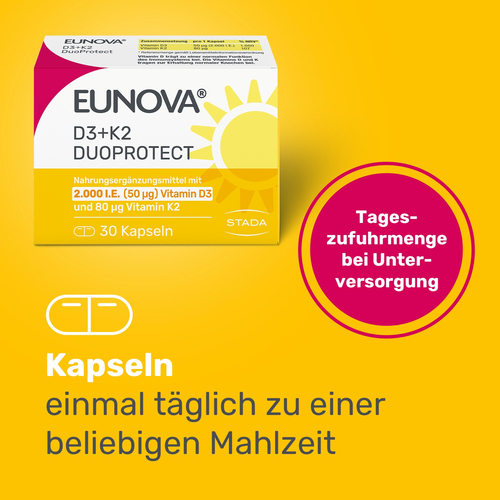 Eunova Duoprotect D3+k2 2000Ie/80Ug 90 St STADA Consumer Health Deutschland bei onfy.de kaufen 14133549