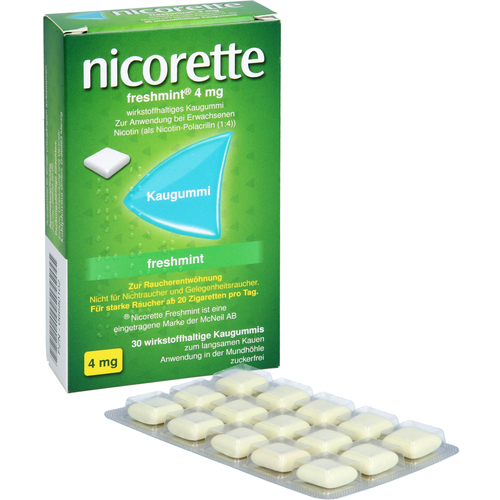 Nicorette Freshmint 4 mg Kaugummi 30 St kohlpharma bei onfy.de kaufen 06680102