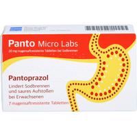 Panto Micro Labs 20 mg Tmr bei Sodbrennen null